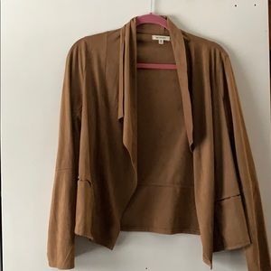 Suede tan light jacket